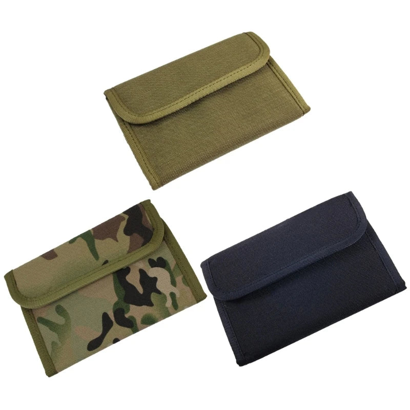 Portable Tactically Trifold Wallet Travel Coin Purse Card Holder Hunting Bag Lightweight Pocket Handbag Durable 24BD
