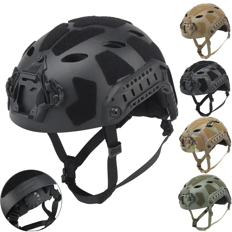 Tactical Fast Helmet Airsoft CS Game Helmets Outdoor Sports Hunting Shooting Paintball Head Protective Gear