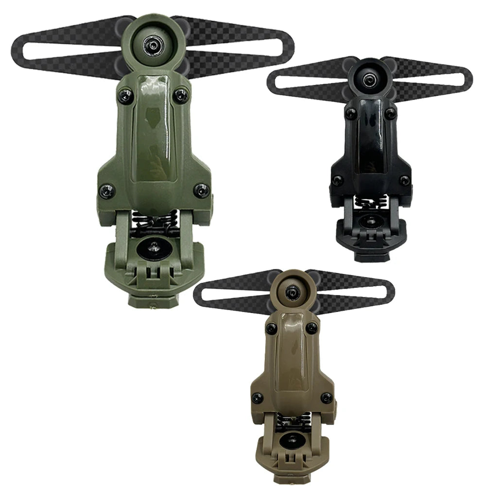 New Noise Canceling Headphones Helmet Mounting Brackets FAST Helmet Rail Adapter Kit for COMTAC II III Series Tactical Headsets