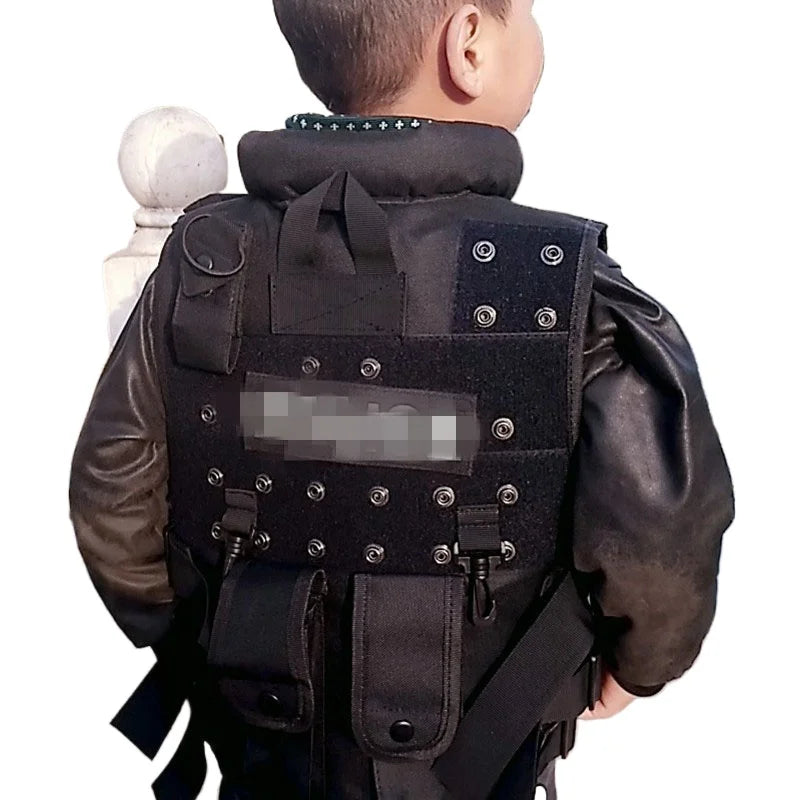 Army Fans Outdoor Children Vest Tactical Kids Camouflage Vest Hunting Cosplay Fishing CS Game Clothing for kids /Aldult