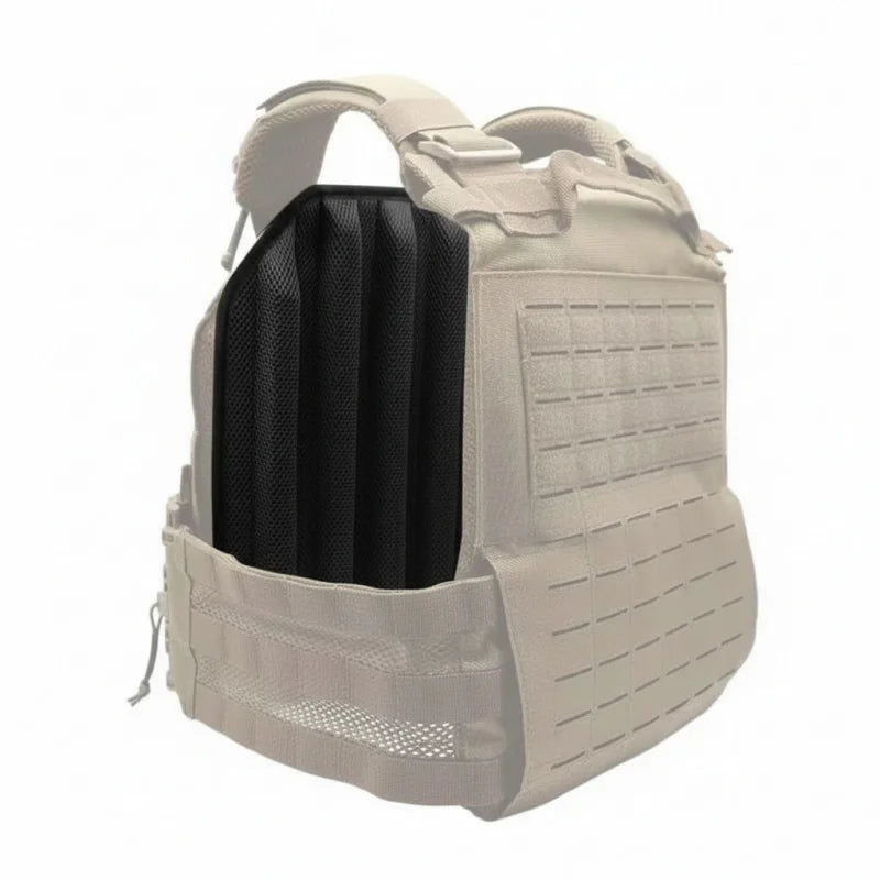 Tactical Ventilated Inner Liner Pad - High-Density EVA, Shock Absorption, Breathable Mesh, Adjustable & Removable for Airflow