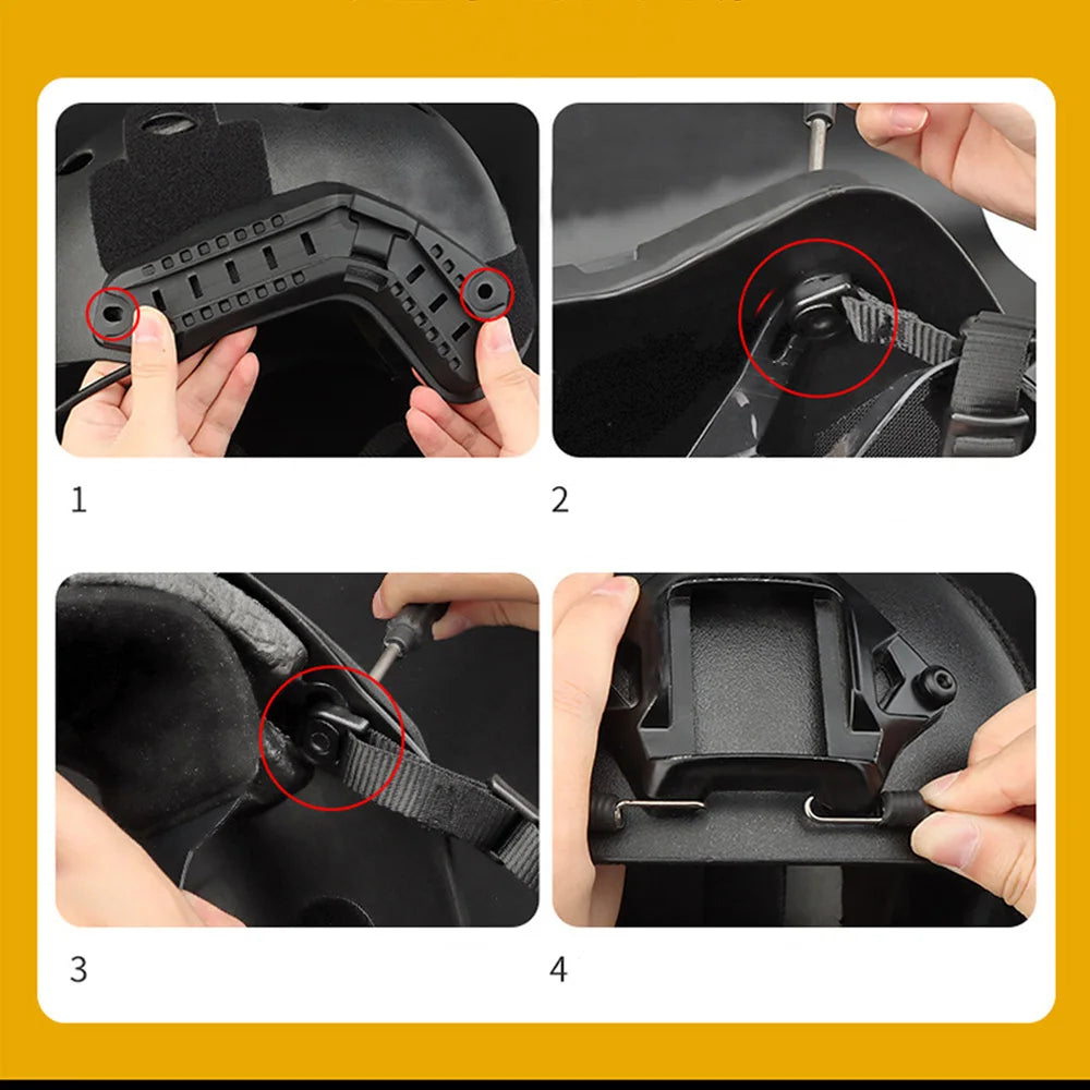 VULPO Tactical FAST Helmet Side Guide Rail ARC Helmet Mount Rail Airsoft Helmet Accessories