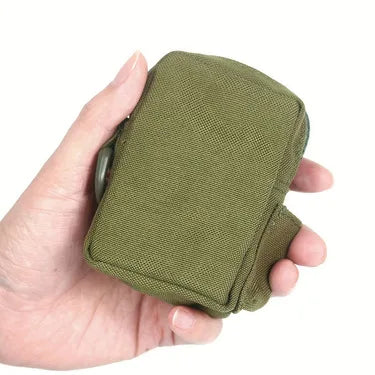 Tactical Bag Outdoor Molle Military Waist Bags, for Men Front Zipper Pocket Quick Access, for Camping Hiking(Black)