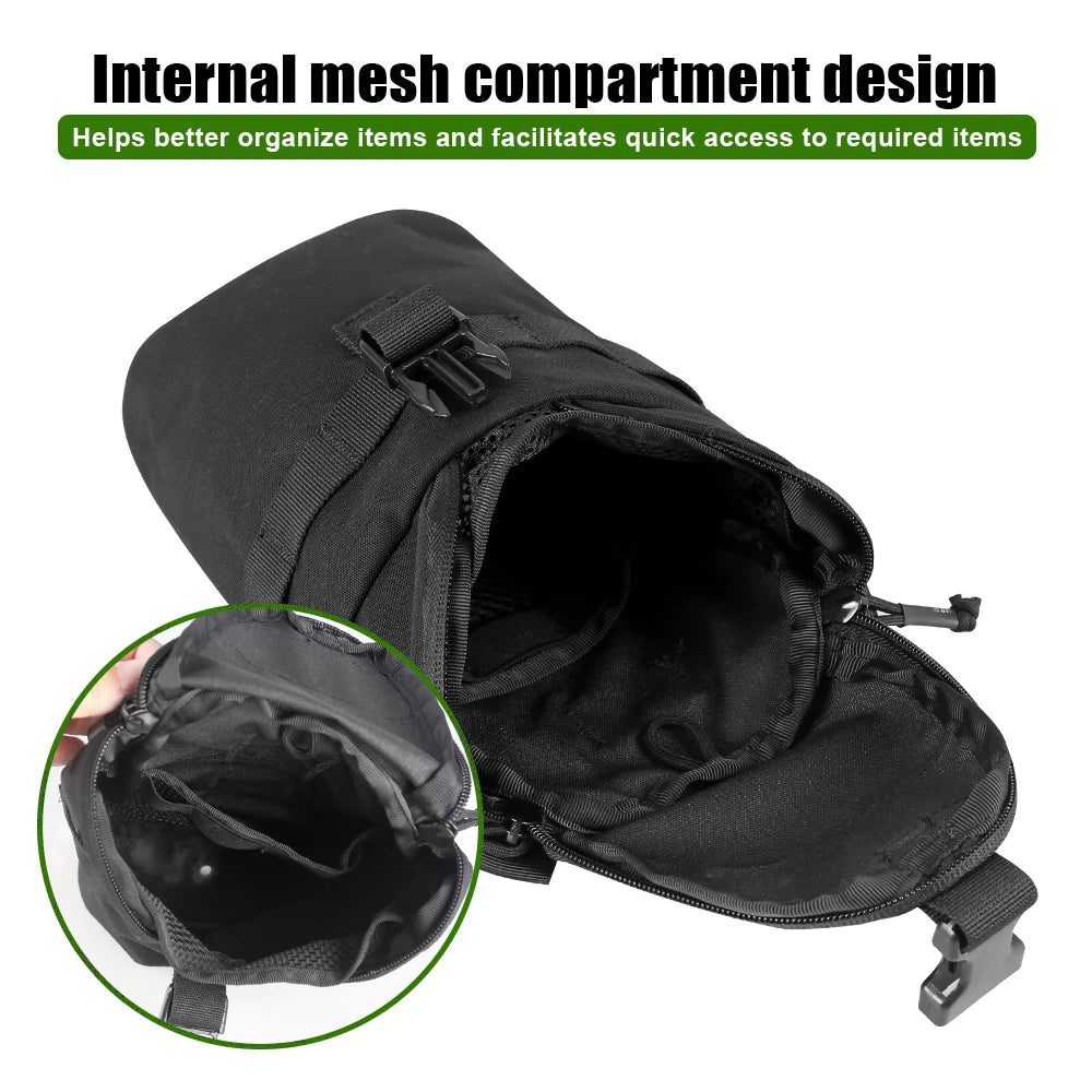 Tactical Double Magazine Holder Bag Insert Modular Organizer Backpack Vest Chest Rig EDC Inner Separation Holder Insert Panel