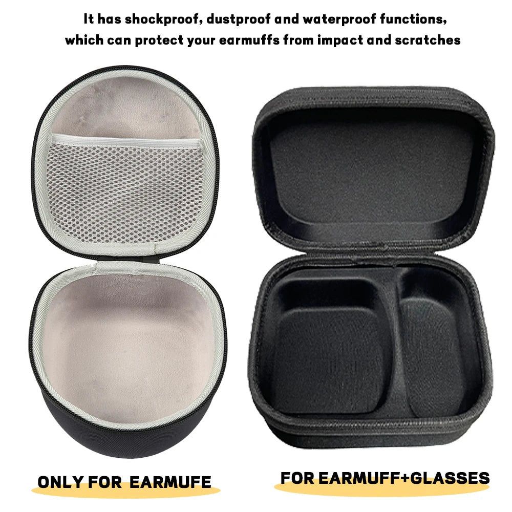 Hard Storage Travel Case for Electronic Shooting Earmuffs Compatible Universal Headphone Case Headset Carrying Protect Box