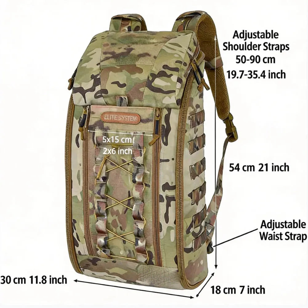 Tactical Medic Backpack with 3 Detachable Pouches MOLLE Large Capacity First Aid Bag Utility Storage Bag for Hunting Camping