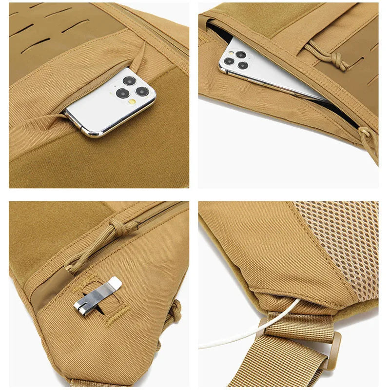 Sports Personal Anti-theft Crossbody Bag Sports Running Invisible Wallet Leisure Multi-functional Anti-splash Men's Chest Bag