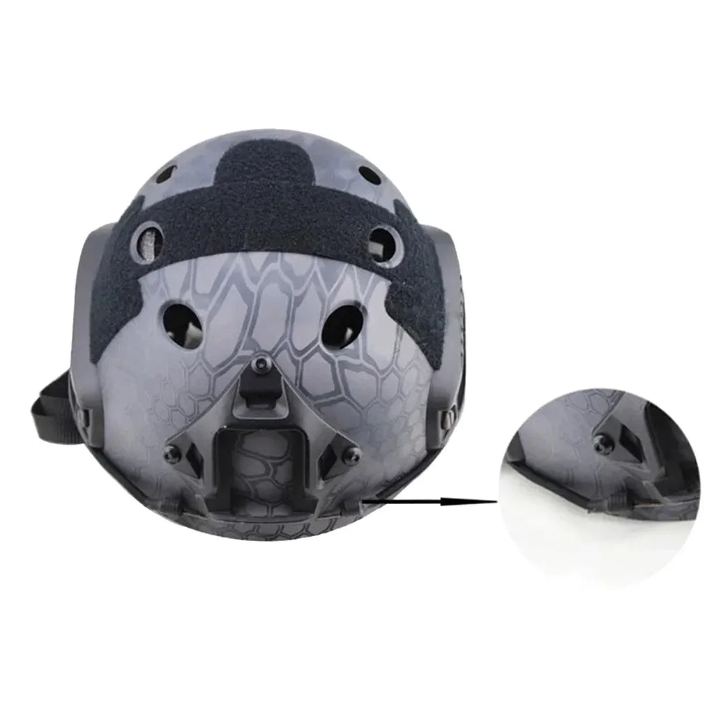 2pcs/set Tactical Helmet Guide Rail Safety Nylon Rope With Fixing Ring for Fast Helmet Accessories