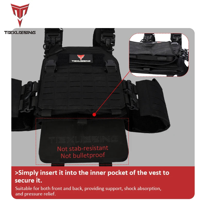 2pcs Tactical Plates EVA Foam SAPI Plates for Hunting Vest Inner Liner Foam Shock Plates for JPC Vest Hunting Vest Accessories