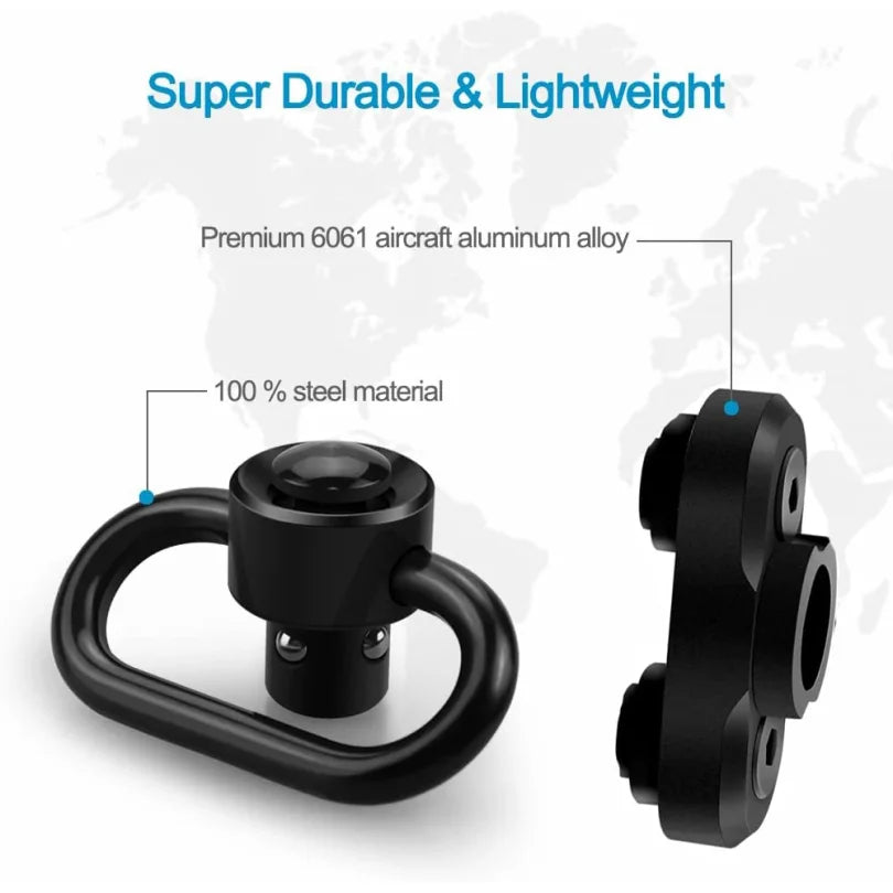 2 Points Extra Long Rifle Sling Two Point Traditional Gun Slings Standard Strap With Metal Hook QD Sling for Outdoor Sports