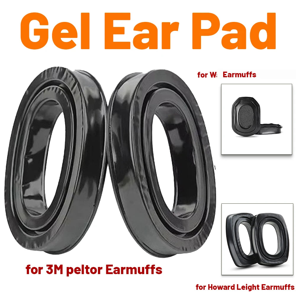 Gel Replacement Ear Pads for 3M Peltor/Howard Leight/Wk Hearing Protection Headset Anti-noise Shooting Earmuff