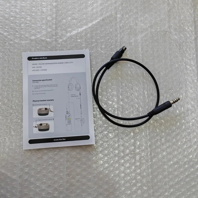 AMP Headphones (7.1mm) U174 Lower Outlet Cable