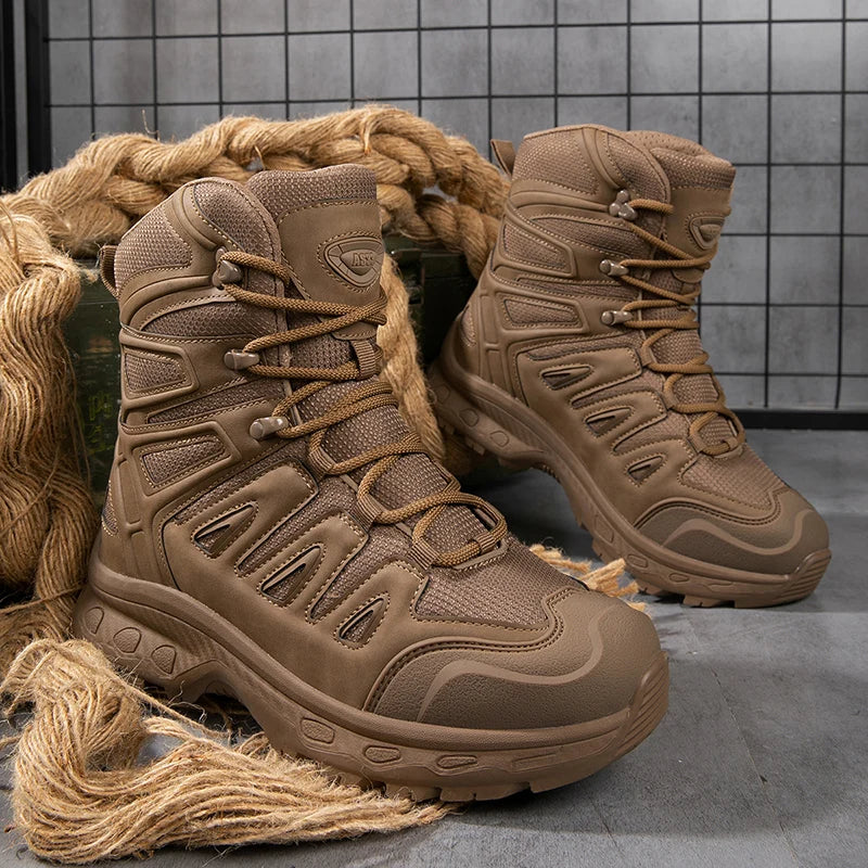 Men's Hiking Boots Non-Slip Lightweight Waterproof Outdoor Hunting Desert Combat &Tactical Boots Breathable Work Safty Shoes