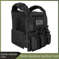 1000d Nylon Chaleco Tactico Vest Ranger-Green Tactical Gear 25x30cm Plate Carrier Molle Tactical Vest for Outdoor Hunting