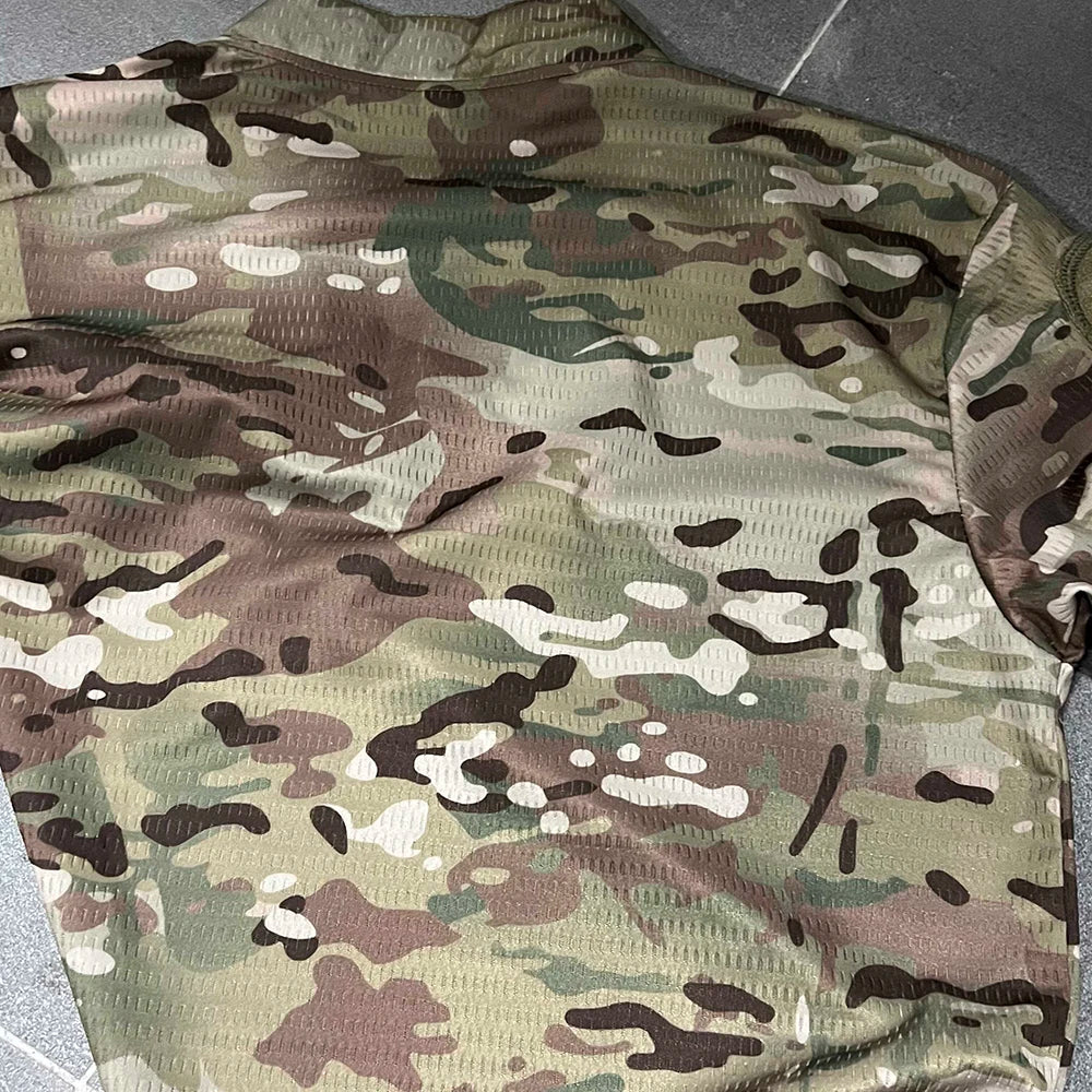 Camouflage Velocity Style Rugby Shirt Quick Dry Tactical Short Sleeve T-shirt CAG Love