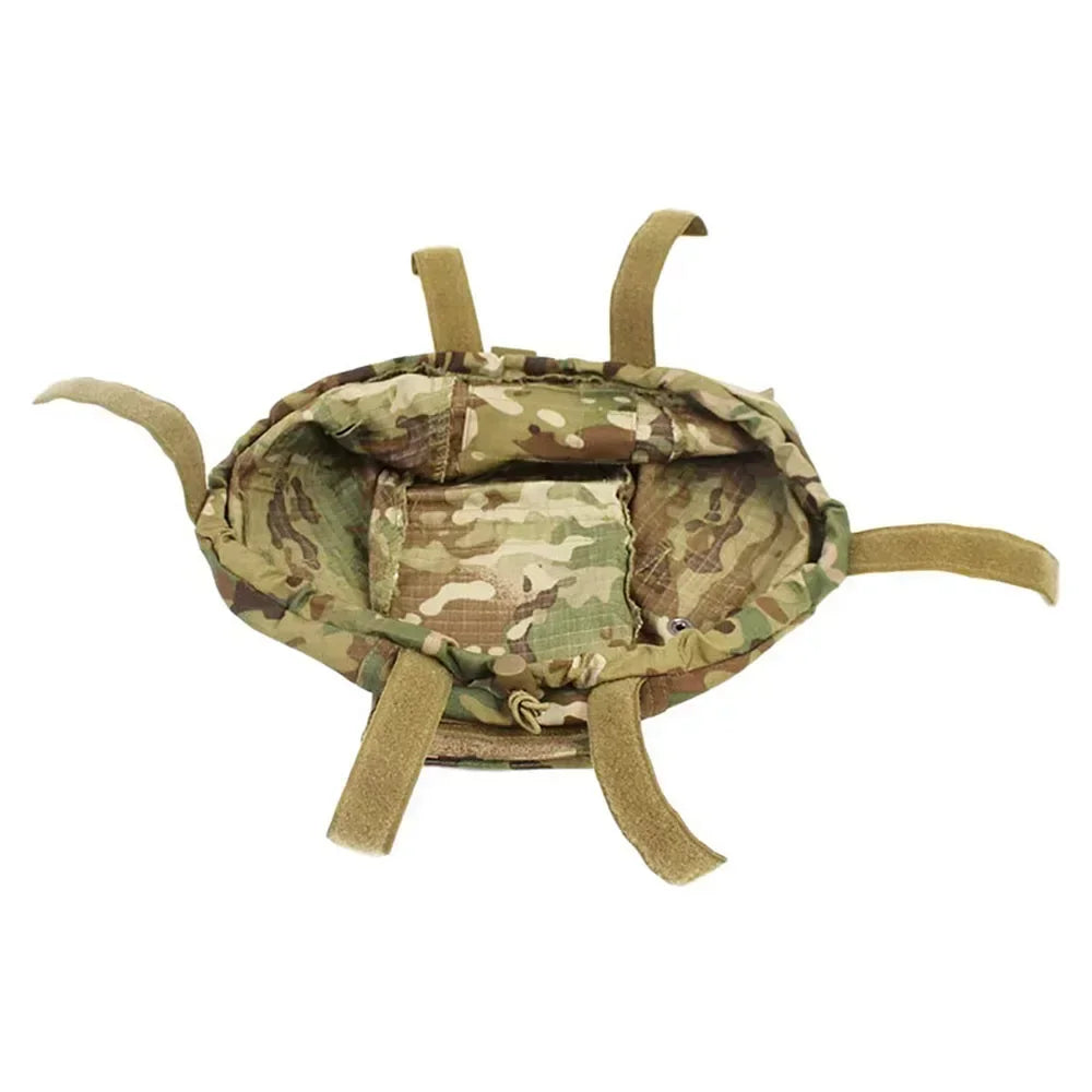 Tactical Camouflage Helmet Cover Military Counterweight Package Outdoor Hunting Helmet Cloth Ballast Bag Shooting Accessories