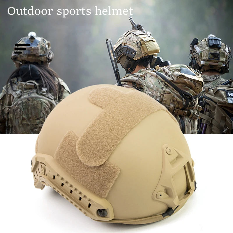 FAST Helmet ABS Lightweight with Adjustable Suspension & Dial for Cycling, Airsoft, Tactical Training