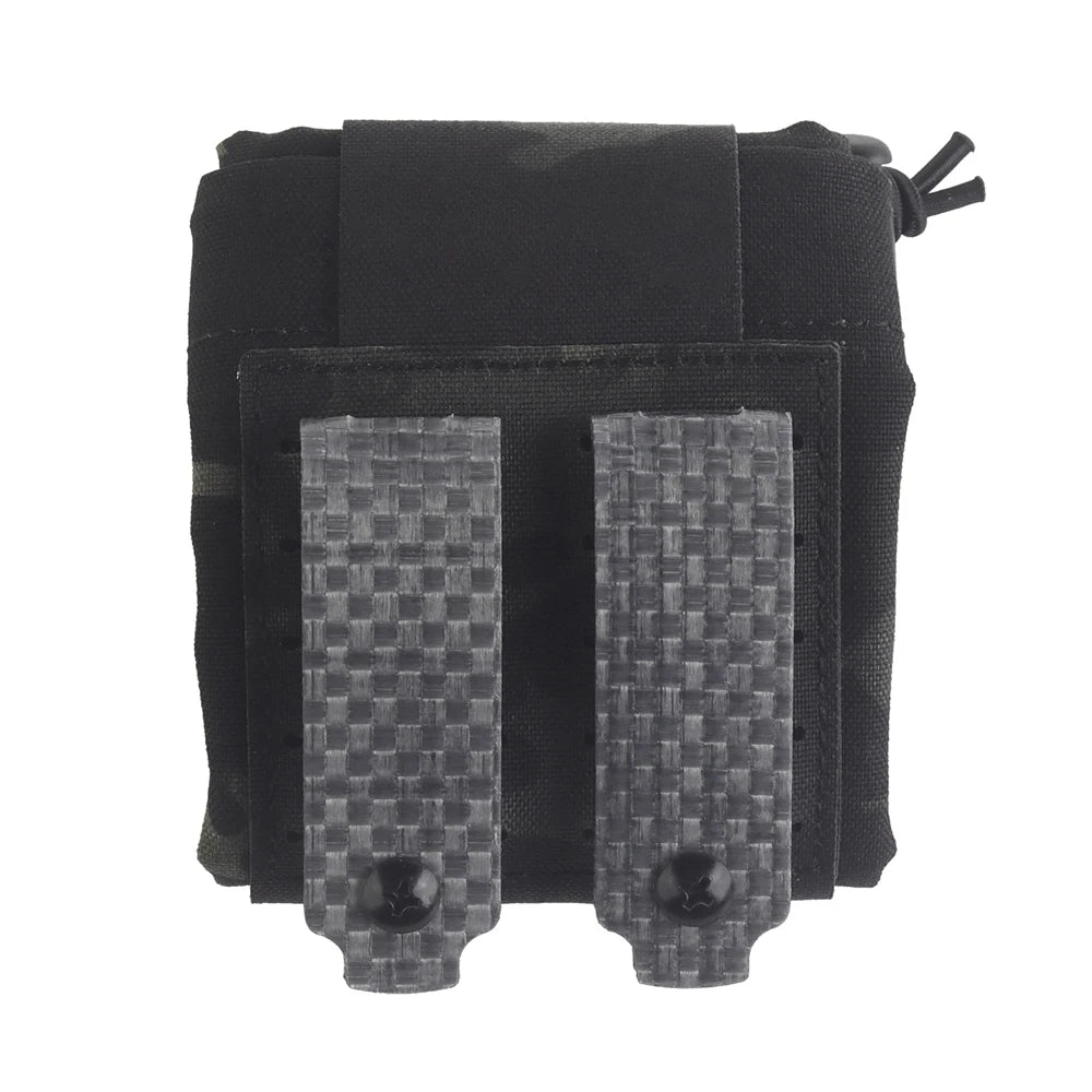 Tactical MOLLE Dump Pouch Foldable Mag Recovery Bag Drawstring Utility Pouch for Belt Airsoft Hunting