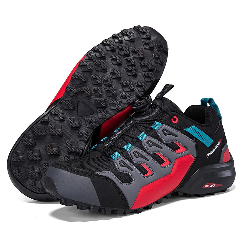 Men's Hiking Shoes Suede Leather Outdoor Shoes Wear-resistant Men Trekking Walking Hunting Tactical Sneakers