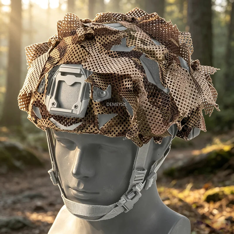 Tactical FAST Helmet Cover 3D Laser Cutting Camouflage Helmet Cloth Cover for FAST Helmets Hunting Airsoft Helmet Accessories