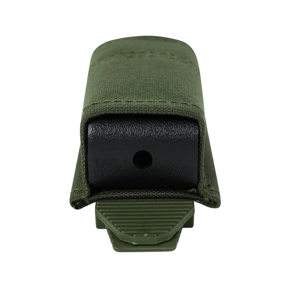 1000D Nylon Single 9mm Magazine Pouch MOLLE-Compatible Elastic Retention  for Shooting Hunting Airsoft