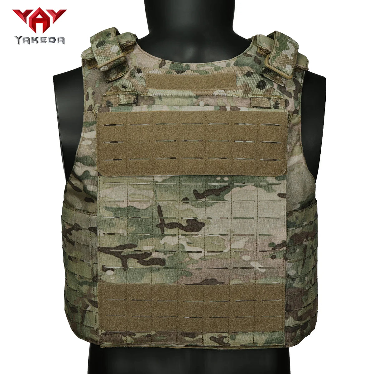 YAKEDA new vest hunting vest with one click quick disassembly laser cutting PALS system training vest