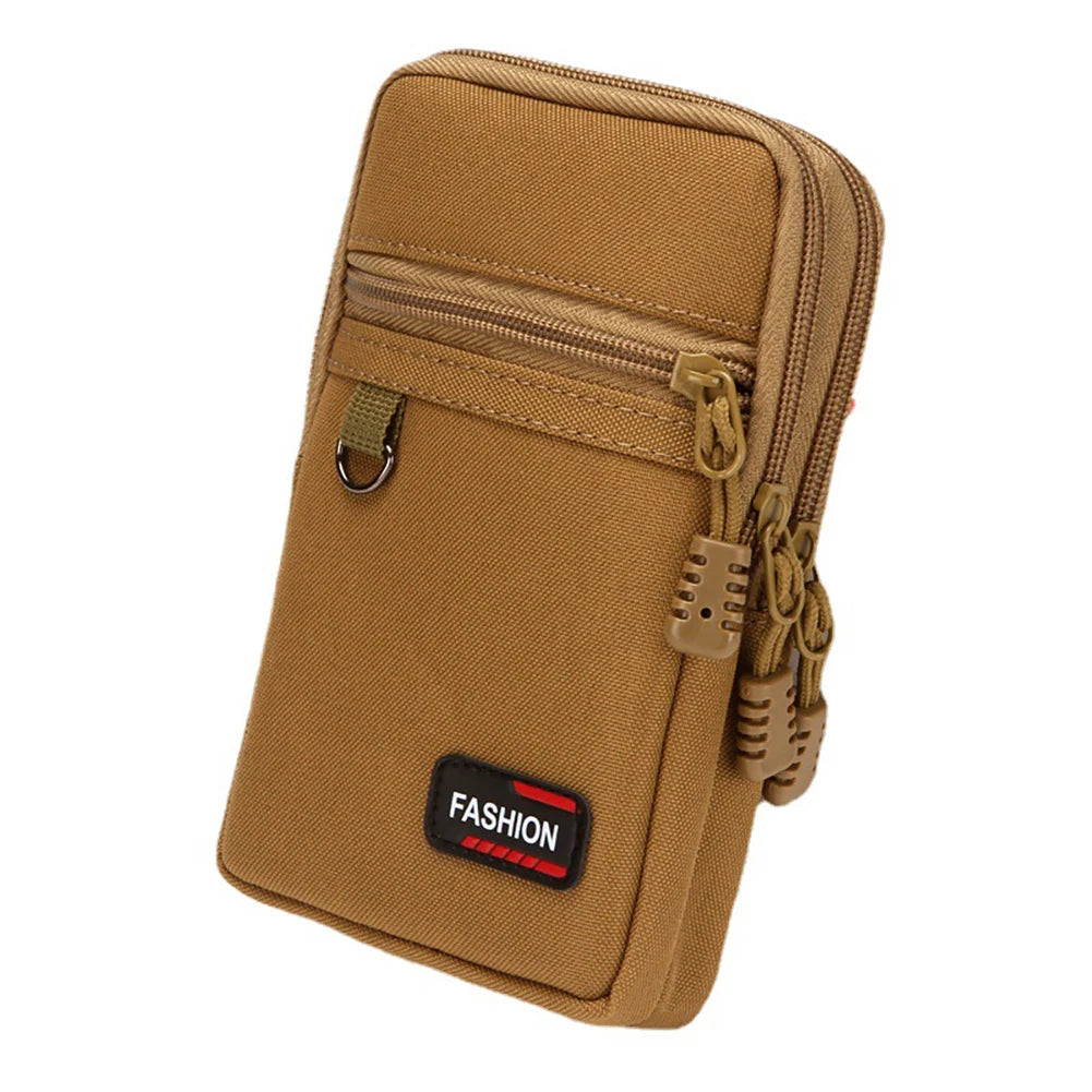 7 Inch Mobile Phone Pocket Portable Phone Organizer Bag Nylon Wear- Lightweight for Outdoor Camping Hunting