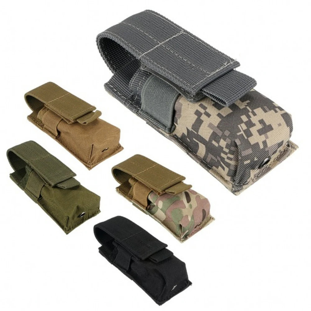 Tactical Molle Flashlight Pouch,Torch Holder,Magazine Single Mag Bag,Knife Holster,M5,EDC,9mm,Outdoor Hunting Waist Bag