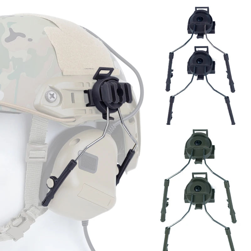 New Tactical Helmet Adapter Set Paintball Headset Holder Fast Helmet Rail Adapter Rail Mount Kit Accessories