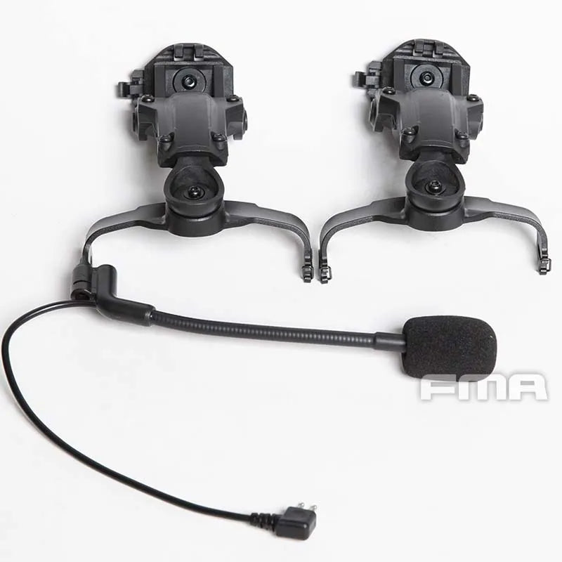 FMA Tactical Headphone Bracket FMA COMTAC Flip Back Helmet Bracket C3 to AMP Headphone Bracket