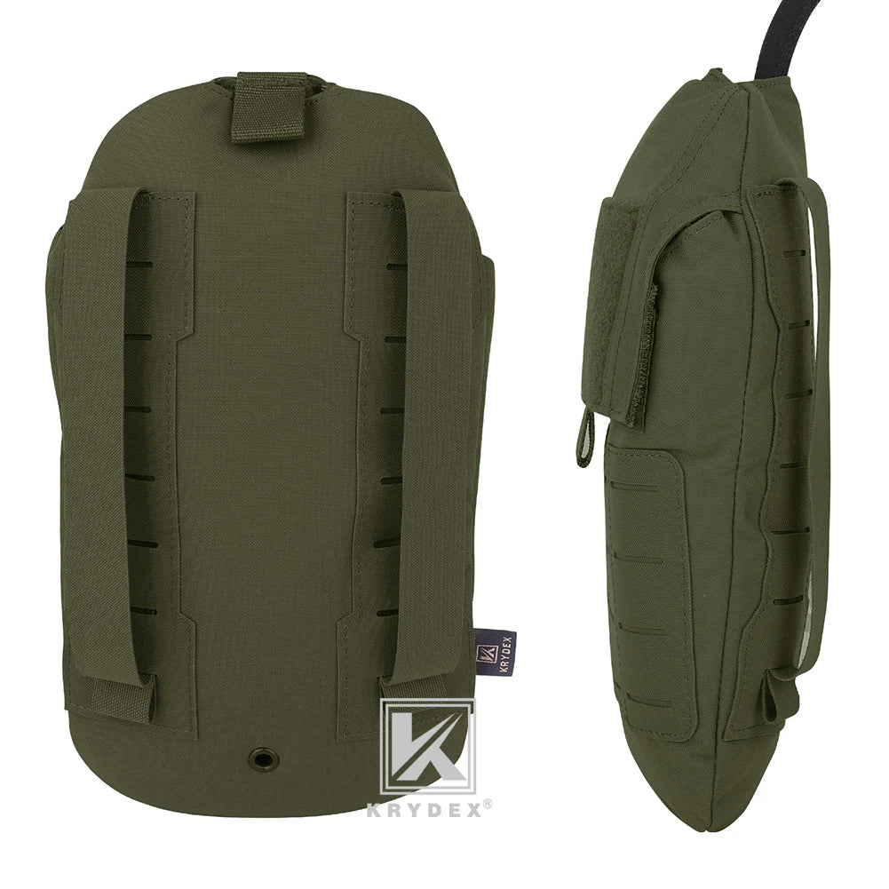 KRYDEX Tactical 1.5L Hydration Bladder Pouch Low Profile Hydra Carrier Pack 50oz Water Bladder Bags Outdoor Hiking Accessories