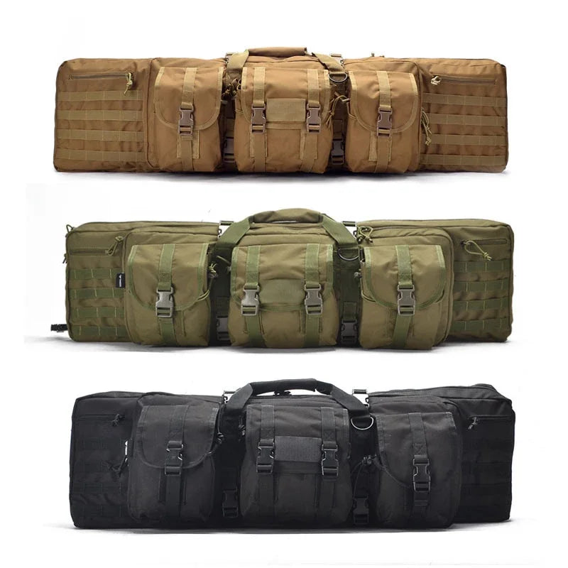 Tactical Double Rifle Gun Case Hunting Shooting Padded Shotgun Storage Backpack Pistol and Magazine Storage Bag