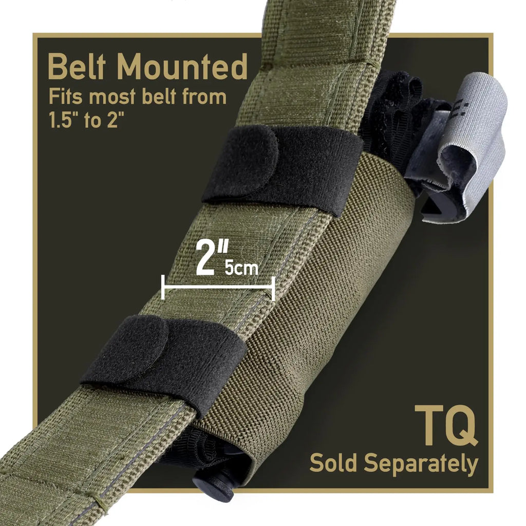 MOLLE Tactical Tourniquet Holder Elastic TQ Sleeve Pouch Hook & Loop Medical Tourniquet Carrier for Duty Belt