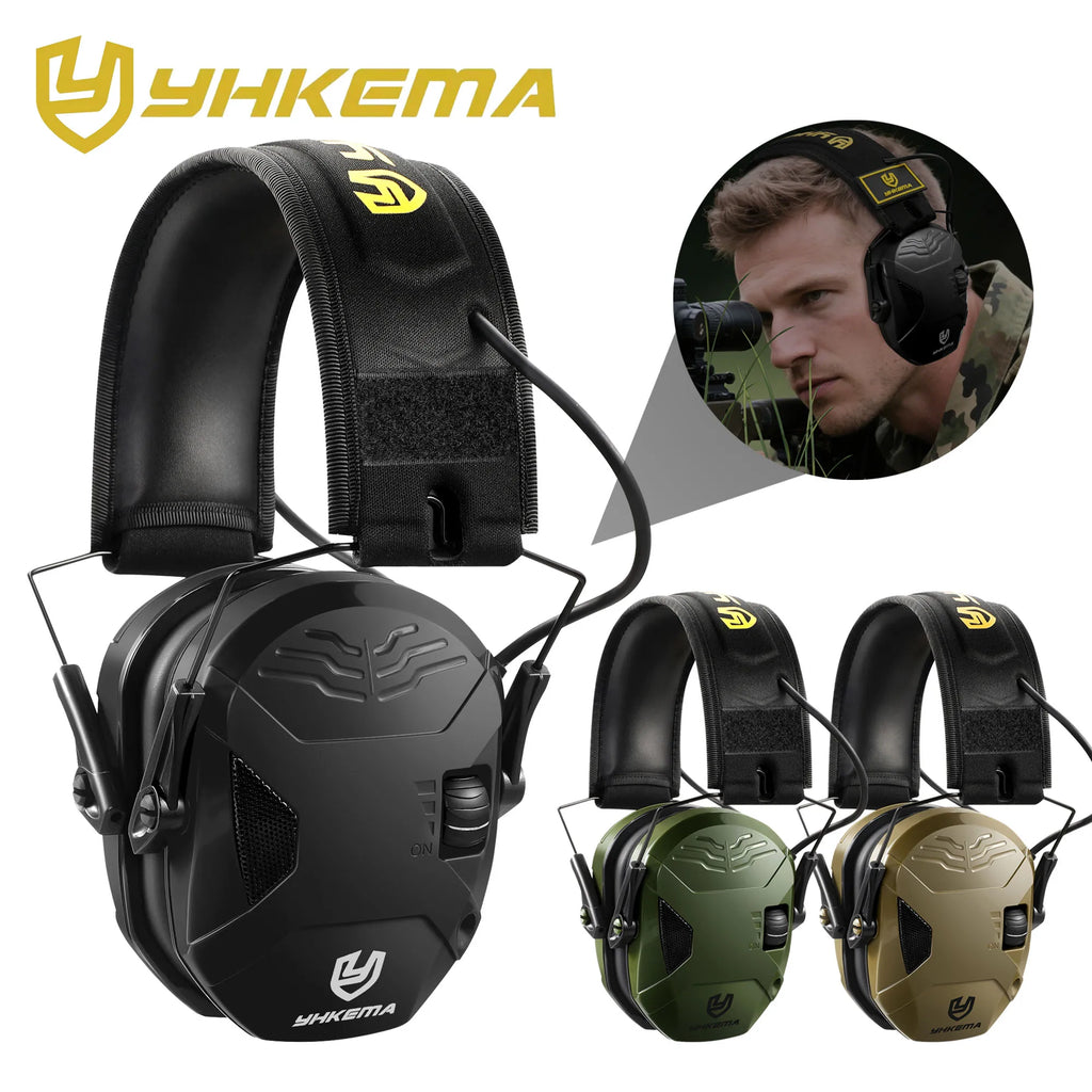 Shooting Airsoft Electronic Noise Cancelling Tactical Headset Foldable Earmuff Headphone for Hunting Ear Protection Earphones
