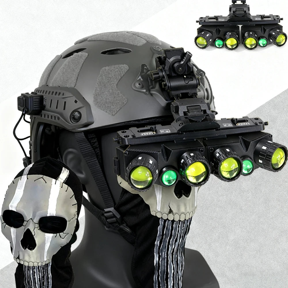 Call Of Duty GPNVG18 Tactical Night Vision Goggles Model with NVG Bracket Airsoft Helmet Accessories COD Koenig Role Play Props
