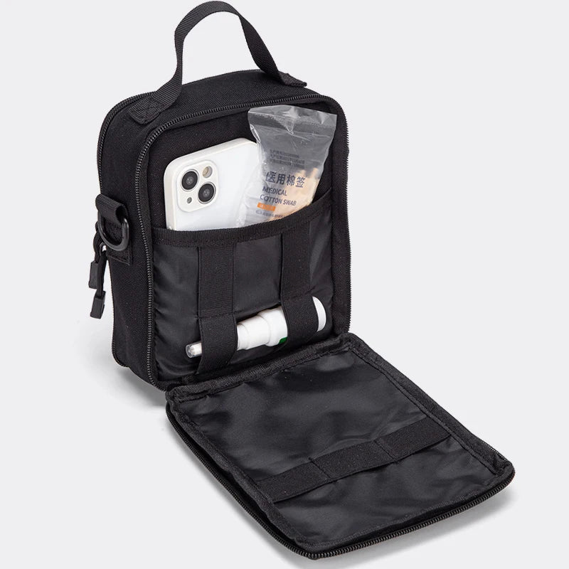 Outdoor Molle Pouch Tactical Admin Pouch Shoulder Bag Edc Tool Organizer Zippered Utility Handbag First Aid Pouch Sport Bag﻿