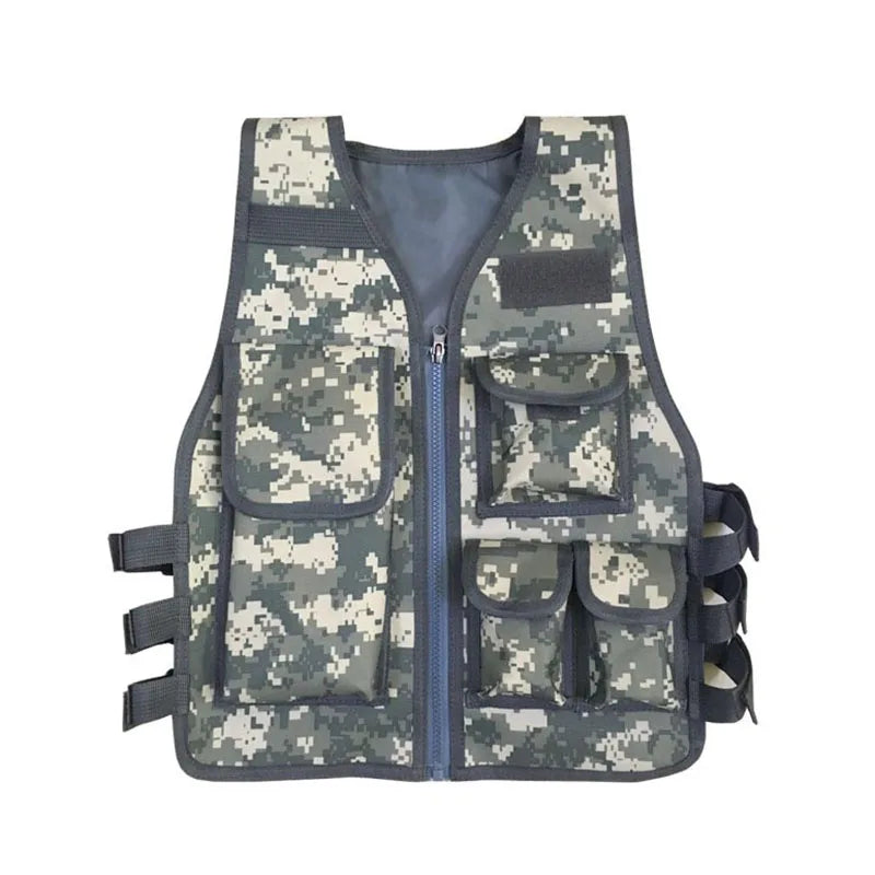 Kids Tactical Vest Hunting Combat Bulletproof Uniform Special Costumes Forces Children Camouflage Jungle Clothing