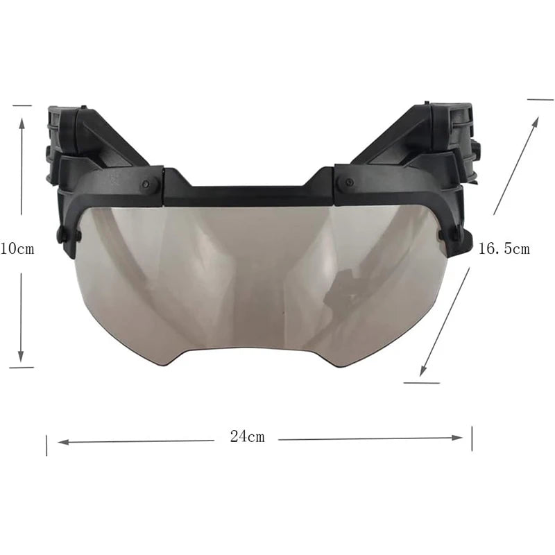 Adjustable Tactical Helmet Guide OP Goggles Detachable FAST MICH Helmet Anti Fog and Anti Riot OP CS Protective Goggles
