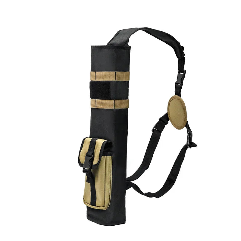 Archery Lightweight Back Arrow quiver Dual Use Foldable Compact Hip Arrows Bag with Molle System Pocket Hanged for hunt