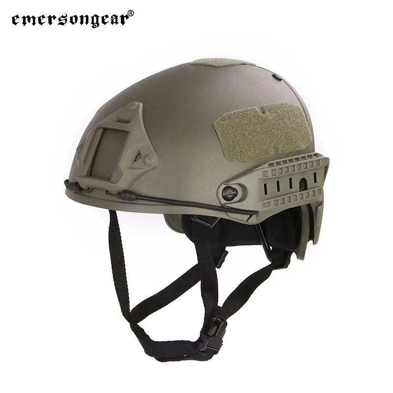 Emersongear Fast Helmet AF Style Tactical Helmet W Shroud Head Protective Gear Headwear Airsoft Outdoor Sports Hunting Cycling