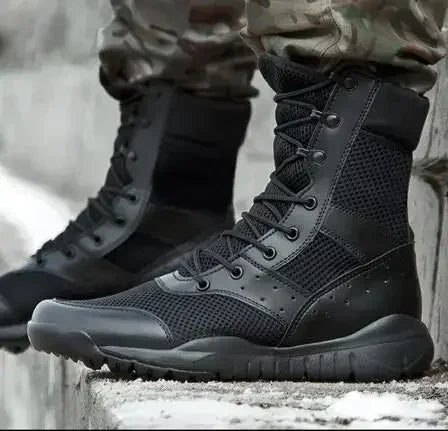 35-47 Size Men Women Ultrallight Outdoor Climbing Shoes Tactical Training  Boots Summer Breathable Mesh Hiking Desert Boot