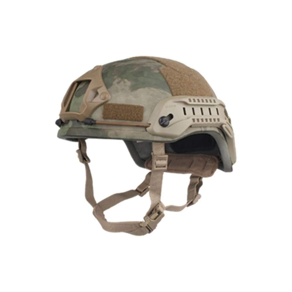 Emersongear Tactical ACH MICH 2001 Hunting Helmet Middle Covered ABS TC 2001 Helmet Advanced w NVG Shroud Side Rail Hand Protect