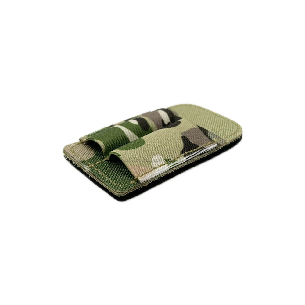 Tactical Patch 2-Round Holder Adhesive Ammo Shell Holder Hook Loop Patch Hunting Rifles M4 Bullet Pouch Hunting Accessories