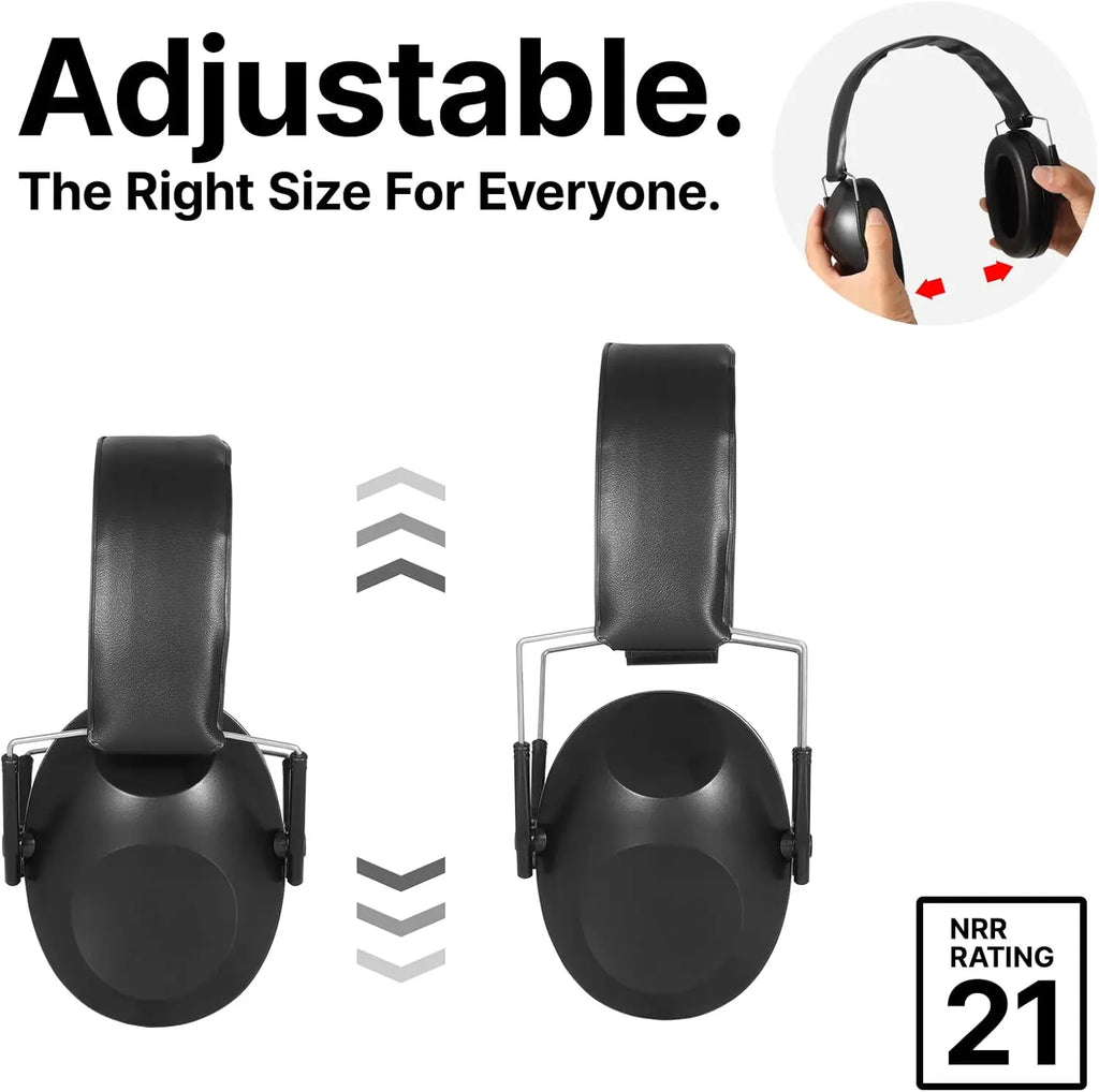 T6S Noise-Canceling Ear Defenders Earmuffs| Folding Hearing Protection for Hunting & Shooting | Pro-Grade Soundproof
