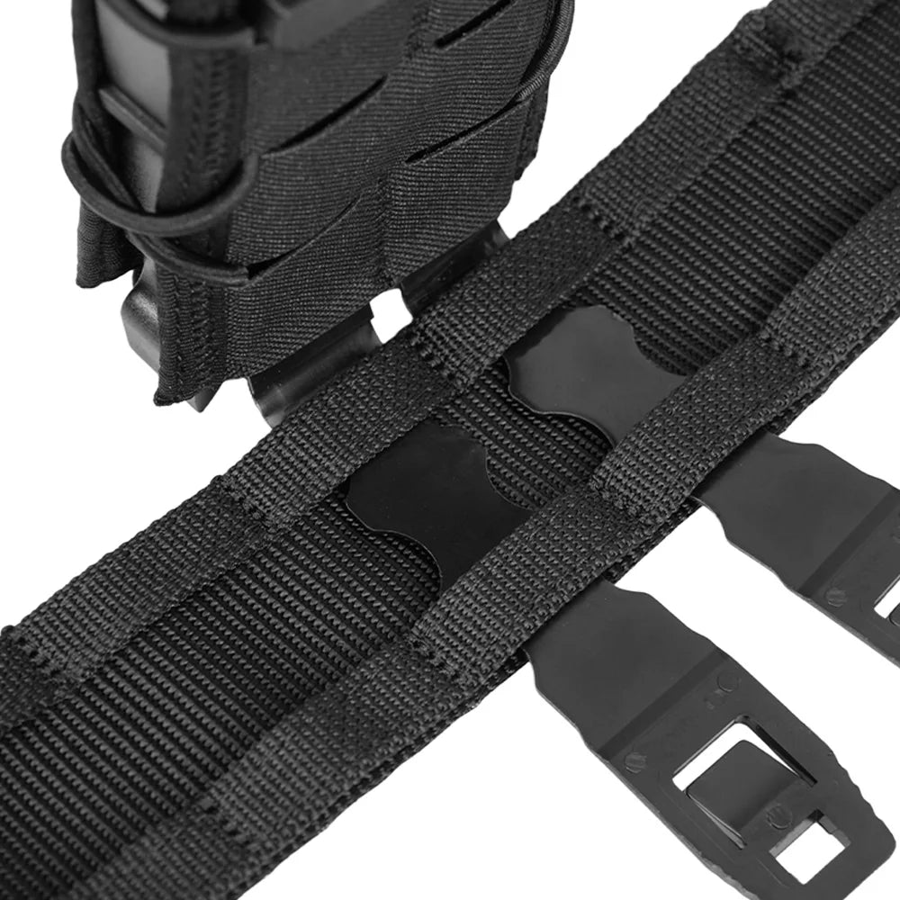 OPHIDIANTAC 2 Inch Outdoor Belt Quick Release Metal Buckle MOLLE Webbing Belt Men Hunting Sport Waist Belt Nylon Utility Belt