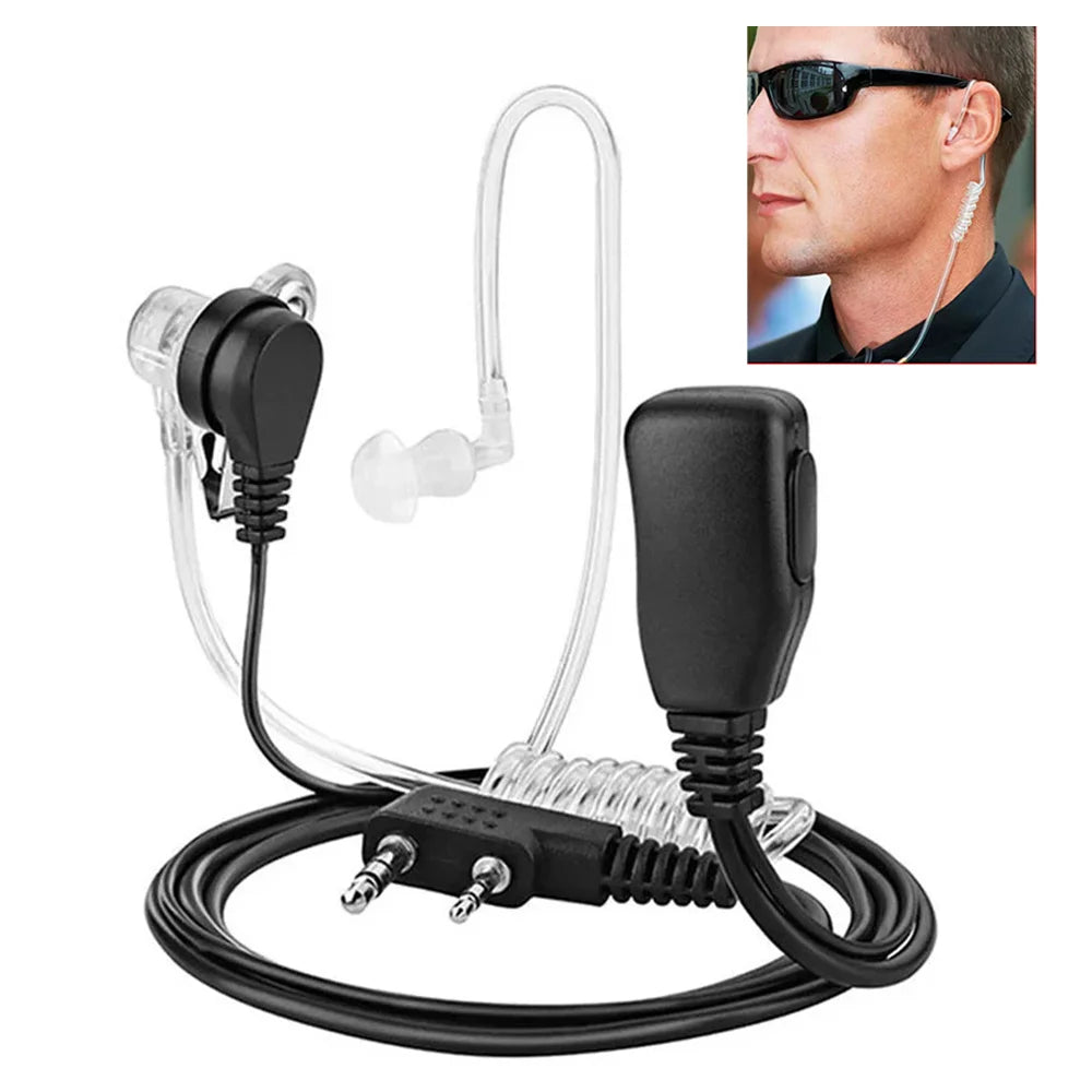 Acoustic Tube Earpiece K-Port Tactical Communication Accessories In-Ear Speaker Noise Isolation Wearable Radio Headset