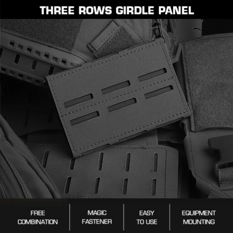 Game Hunting Load Platform | 3-Row Camo Girdle Panel | for Hiking Backpacks & Camping Gear