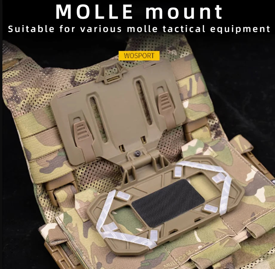 Tactics Cell Phone Holder Admin Pouch Map Navigation Pouch Molle Hunting Vest Chest Accessories Fold Smartphone Pouch