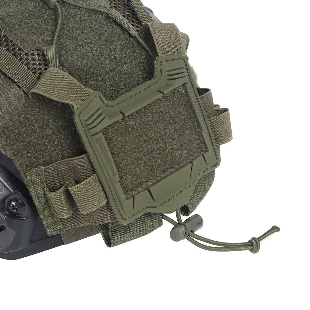 Tactical Helmet Cover for Maritime Helmet with NVG Battery Pouch Hunting Suitable for Tactical Protective and Outdoor Activities