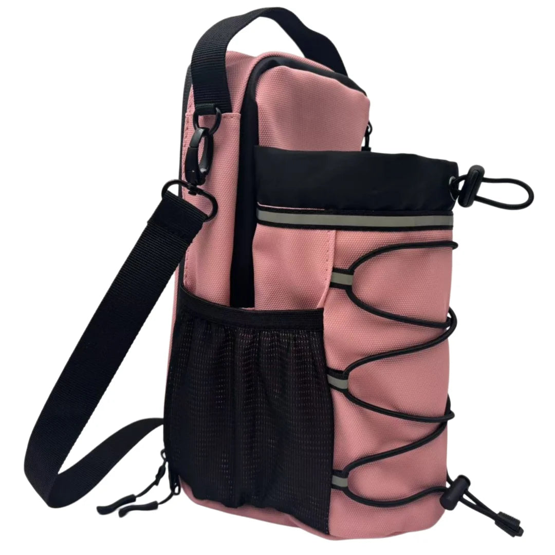 Magnetic Gym Water Bottle Bag with Reflective Strip With Phone Pocket Portable Gym Water Bottle Pouch Gym Accessories Organizer